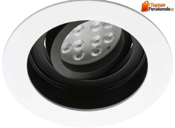 Jupiter JH638 B Hareketli Spot Siyah/Beyaz Kasa Gu10 Duylu